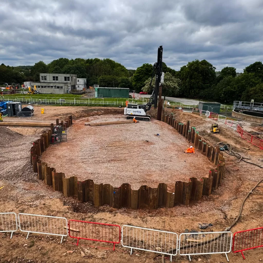 Sheet Pile Cofferdam - Atherstone Sewage Treatment Works