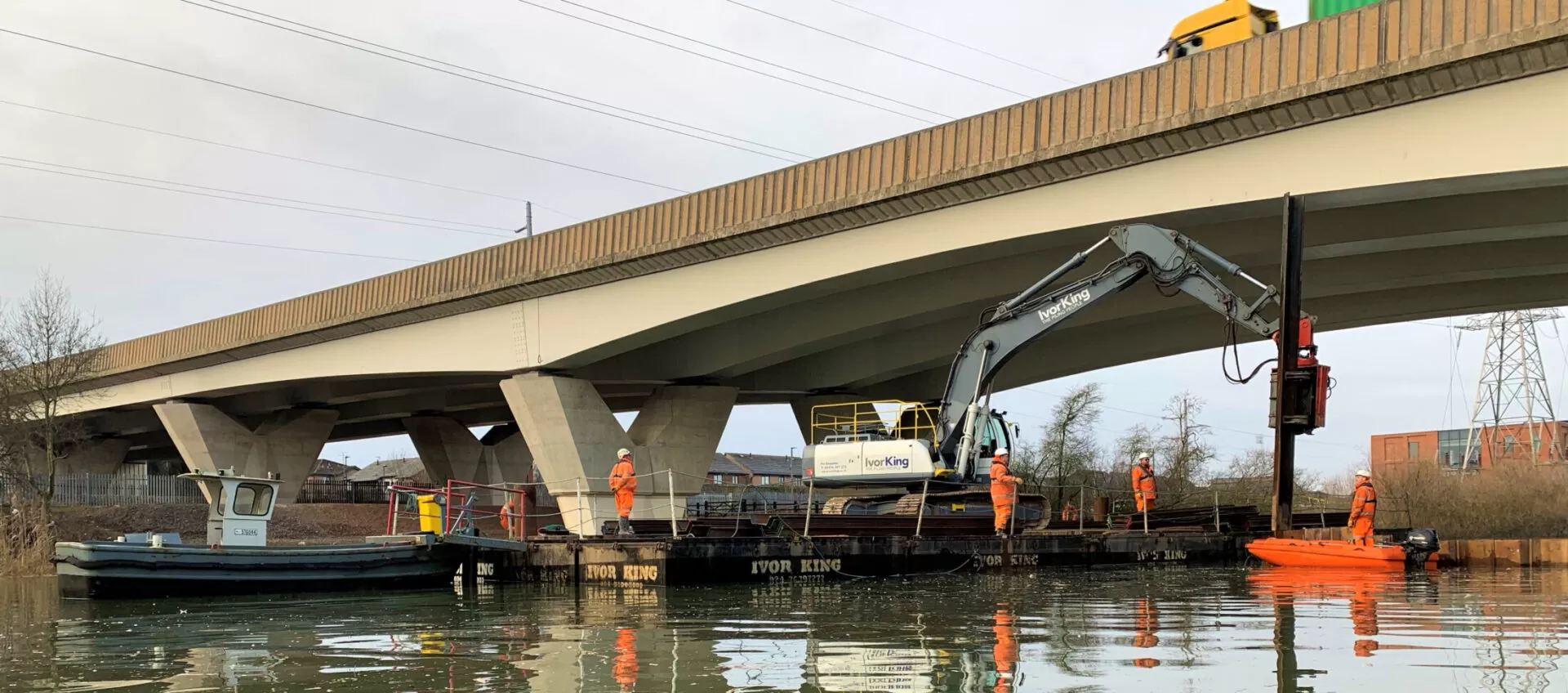 Cofferdam Nene Bridge